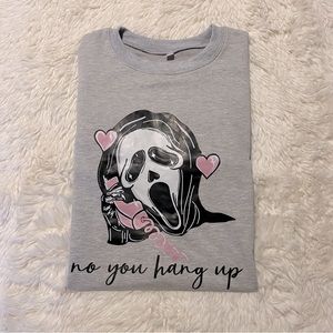 Graphic crewneck sweatshirt.